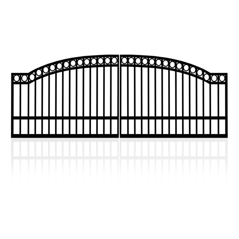 4m Arched Gates (2x 2m) + Linear Actuator Gate Automation Package | Gate and Gate Openers Combo