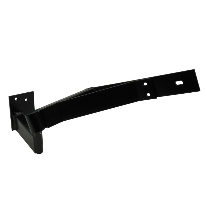Left and Right Side Heavy Duty Rising Gate Hinges with Support Bracing. Satin Black Powder-Coated Heavy Duty Rising Gate Hinges |  Lifting or Uphill Rising Hinges for Double Swing Driveway Gates