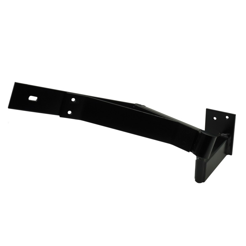 Right Side Heavy Duty Rising Gate Hinges with Support Bracing. Satin Black Powder-Coated Heavy Duty Rising Gate Hinges |  Lifting or Uphill Rising Hinges for Swing Driveway Gates