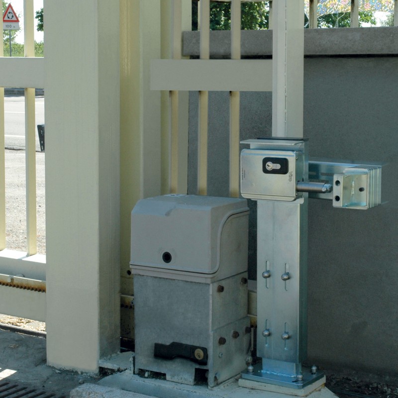 Sliding Gate Electric Lock - Italian Made Viro V09 Electric Lock with Easy Fitting Hardware Kit for Automatic Sliding Gates