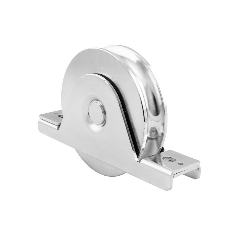 118mm Double Bearing Recess Mount European Made Sliding Gate Wheel. 360kg Weight Capacity per Wheel, CAIS WSO 1228 B2 High Quality, Steel, Rebate Sliding Gates Wheels