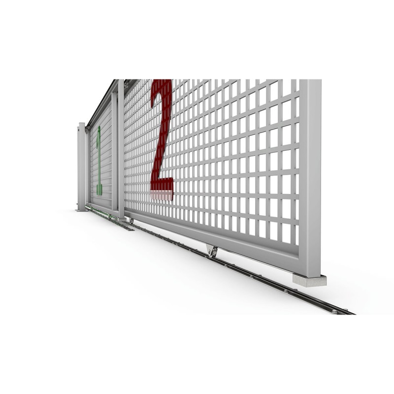 8m Complete Telescopic Sliding Gate Installation Kit for Two-Part Driveway Sliding Gate (TWO-Part Sliding Gate Hardware Set) CAIS SHORTBACK DUE 8.0