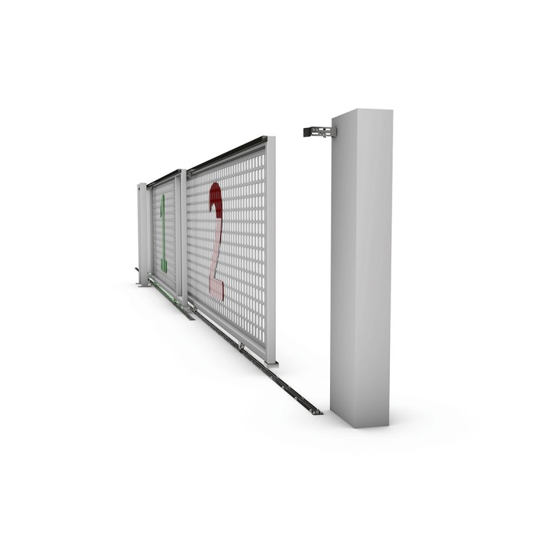 8m Complete Telescopic Sliding Gate Installation Kit for Two-Part Driveway Sliding Gate (TWO-Part Sliding Gate Hardware Set) CAIS SHORTBACK DUE 8.0