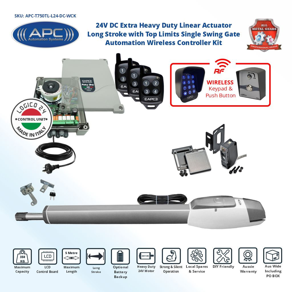 Swing Automatic Electric Gate Opener Wireless Access Controler Kit