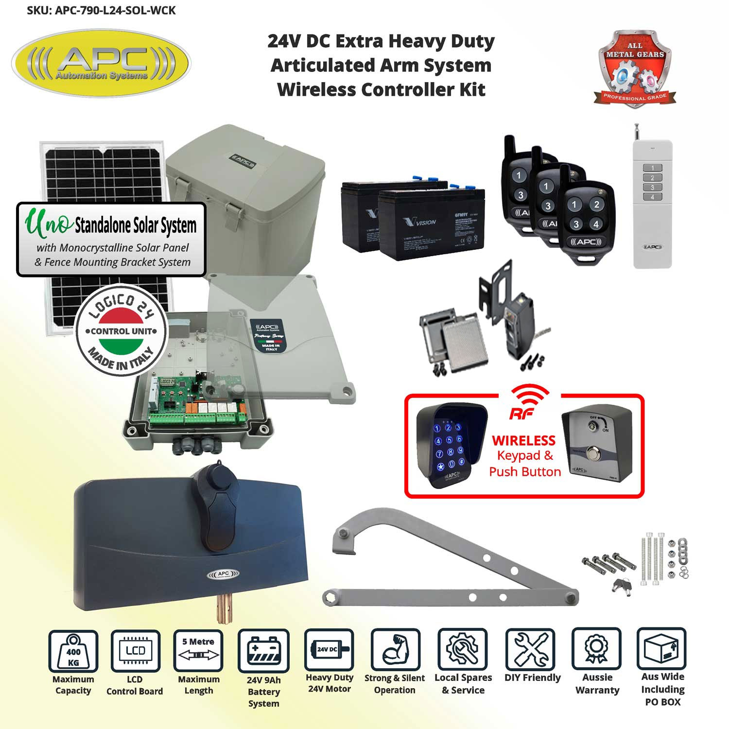 Solar Electric Gate Opener