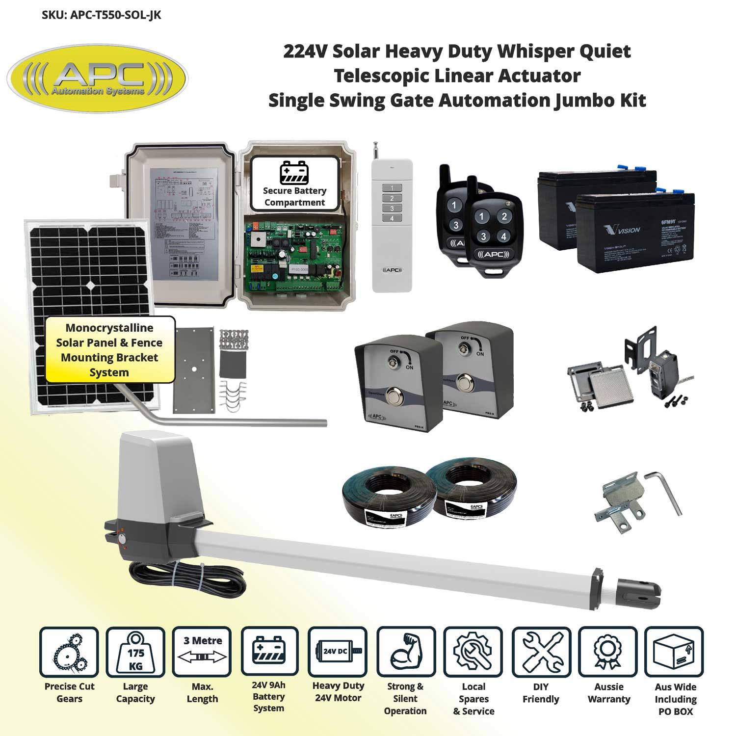 Solar Powered Gate Automation System