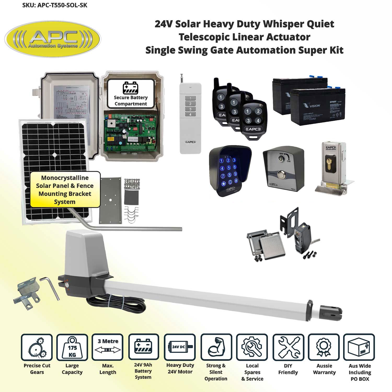 Solar Powered Gate Automation System