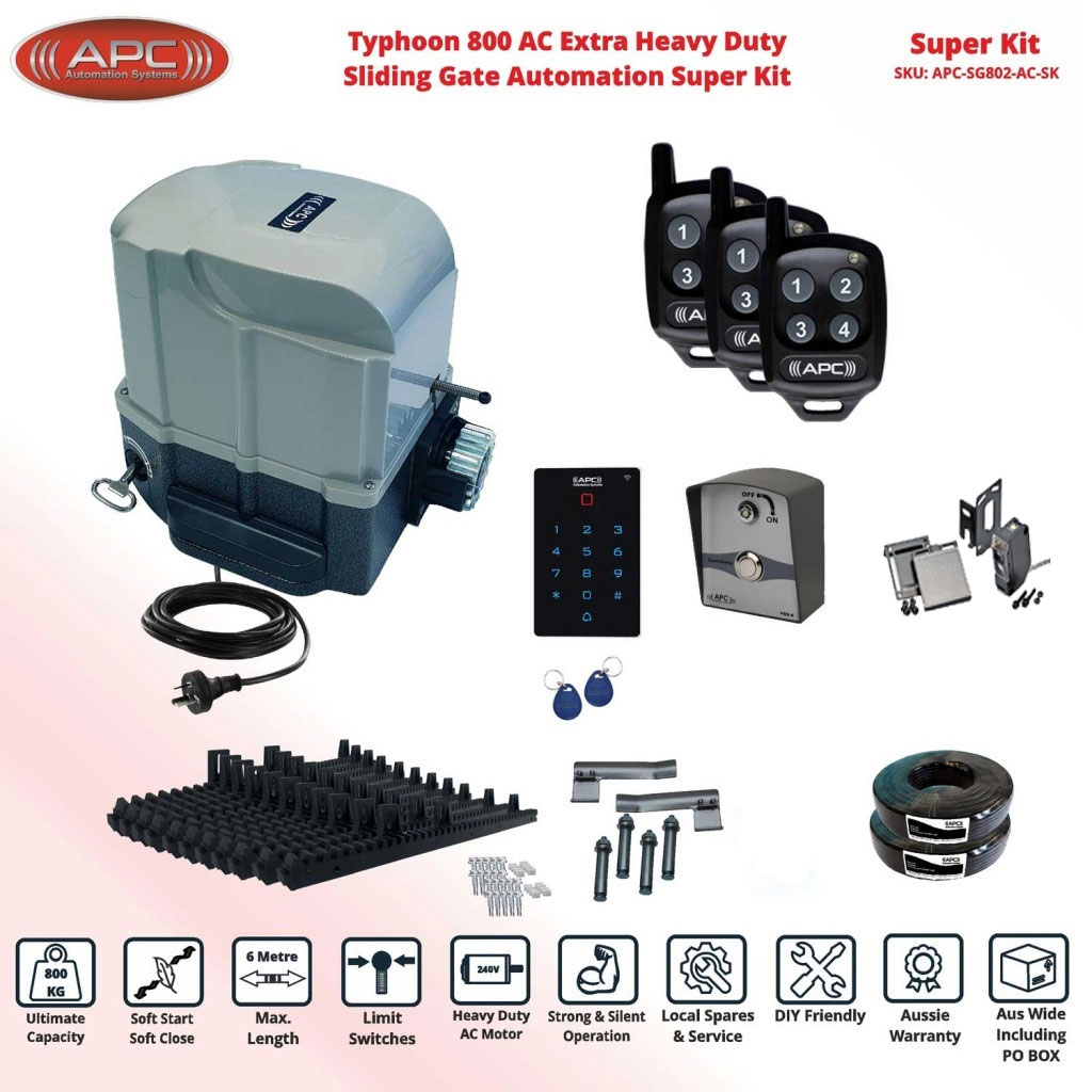 Sliding Electric Gate Automation System With Spring Limits - Sliding Gate Opener