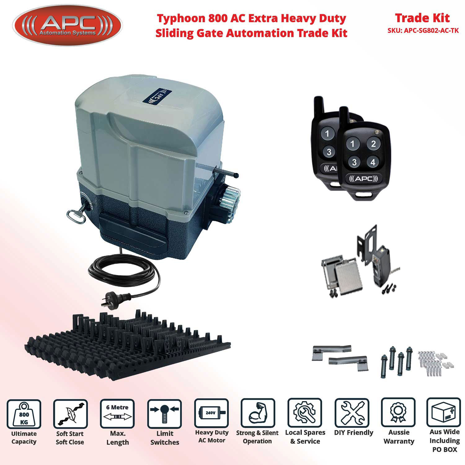 Sliding Electric Gate Automation System With Spring Limits - Sliding Gate Opener