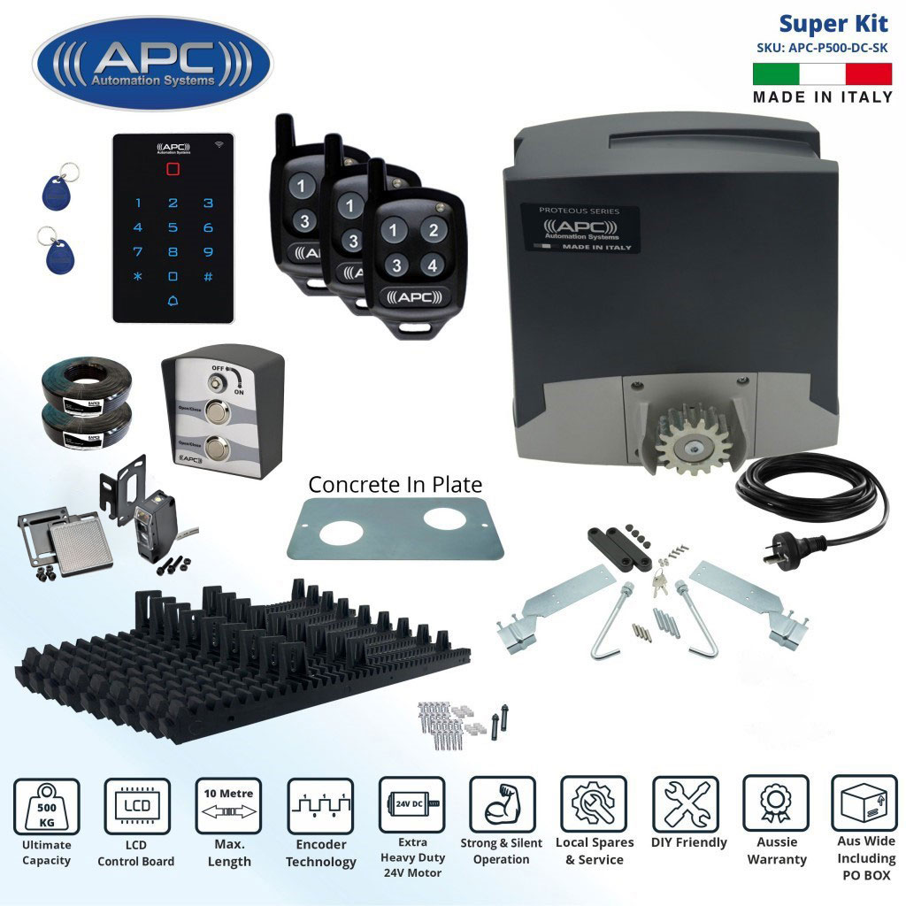 Electric Sliding Gate Opener Extra Heavy Duty Automatic Sliding Gate Opener Super Kit with Encoder System