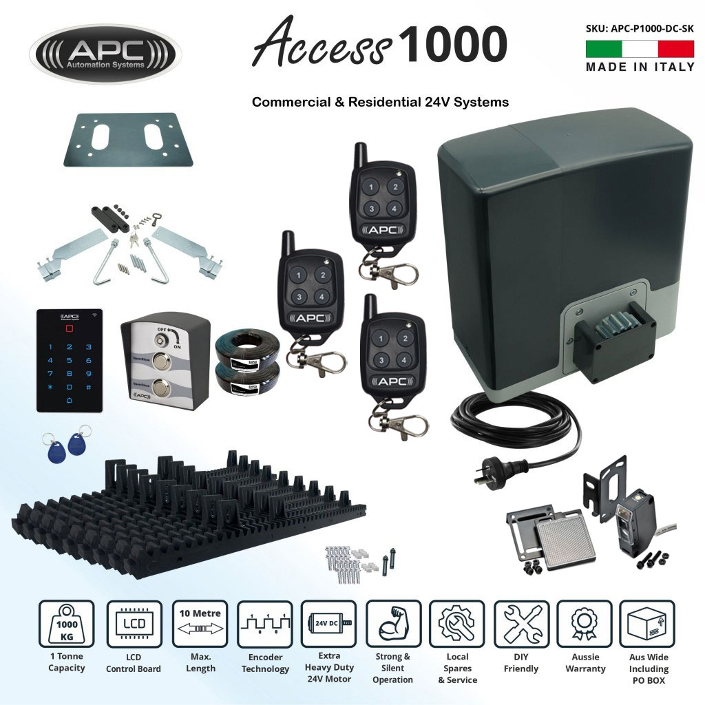 AC to 24V DC Electric Sliding Gate Opener Extra Heavy Duty Automatic Sliding Gate Opener Super Kit with Encoder System