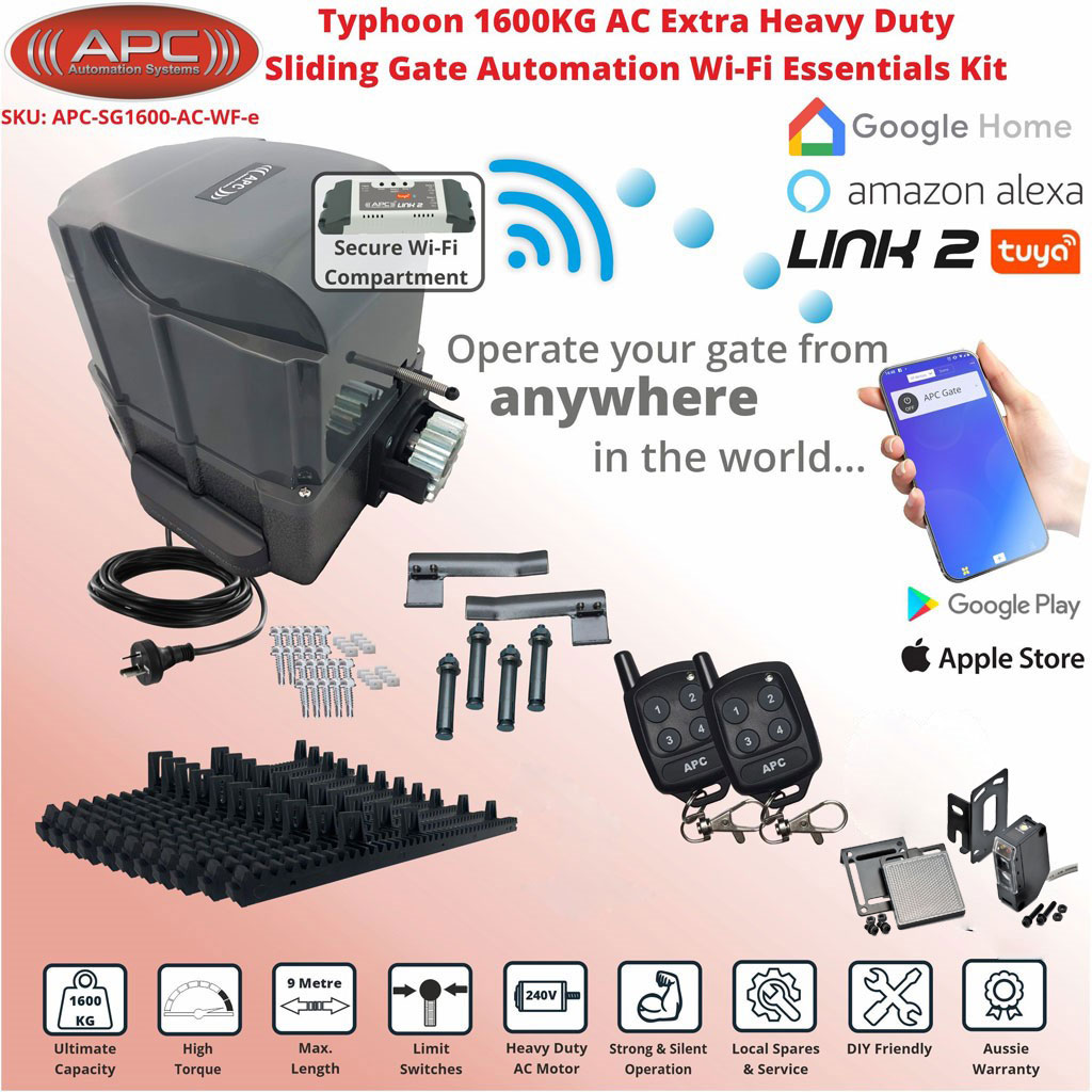 Sliding Electric Gate Automation System With Spring Limits - Sliding Gate Opener