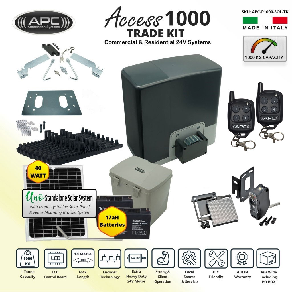 Automatic Electric Sliding Gate Solar Power Kit Extra Heavy Duty Sliding Gate Opener Kit with Encoder System