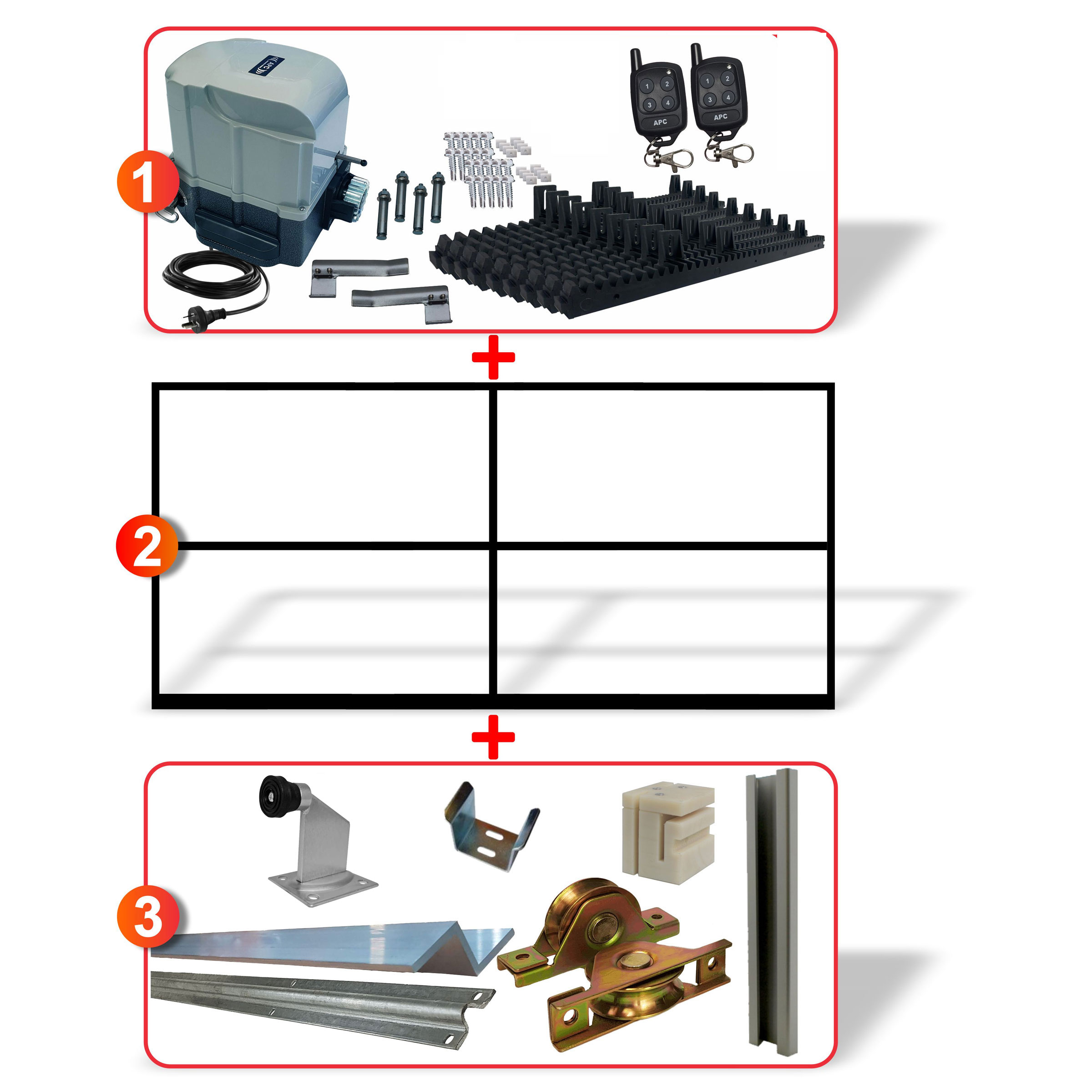Sliding Gate Automation System with Hardware - Sliding Gate Opener