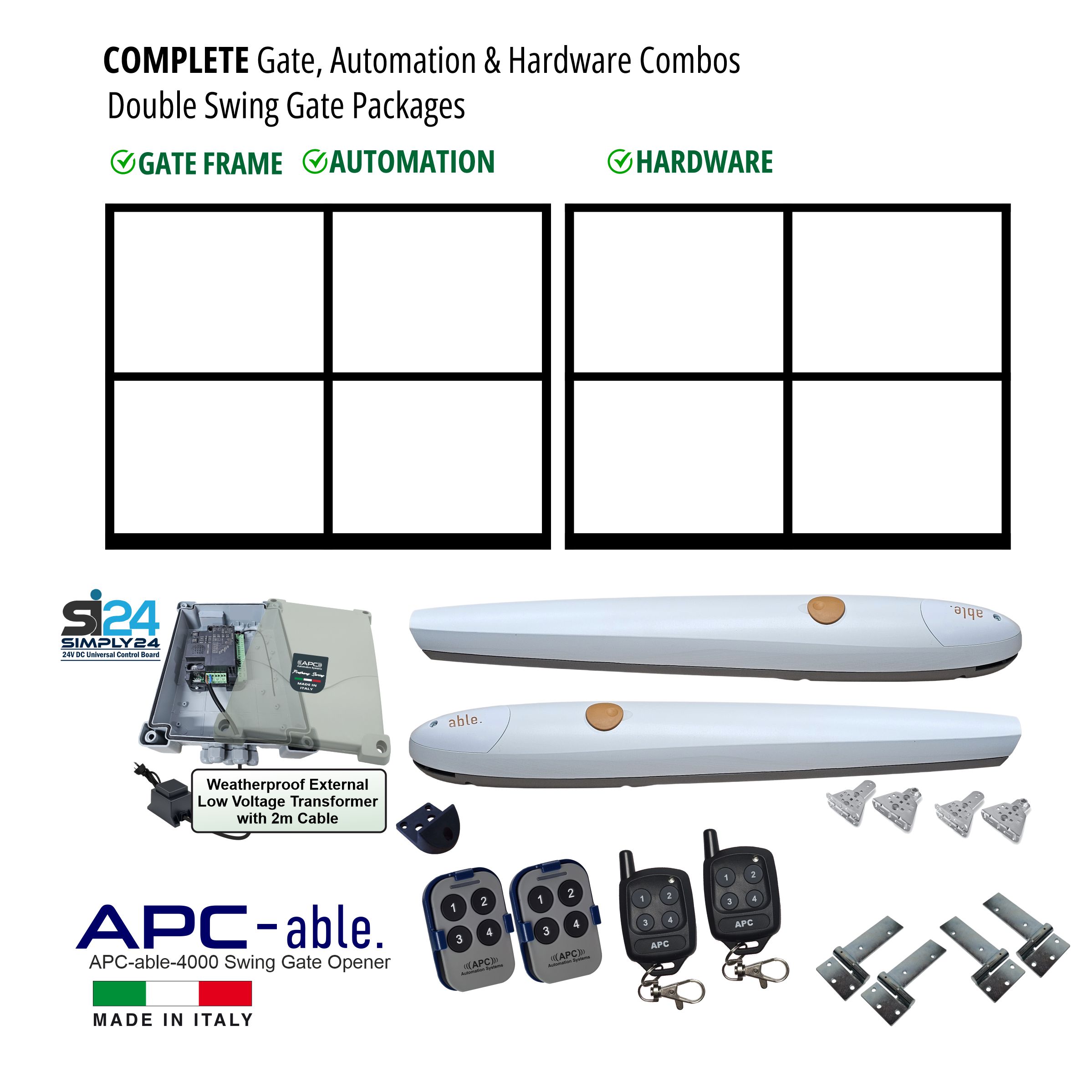 Gate Frame and Gate Automation Package