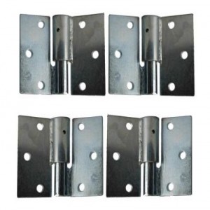 Galvanized Left and Right Side Bolt On-Bolt On Hinge