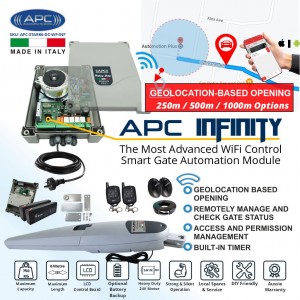 Super Duty Italian Made STARK6 wi-fi Gate Automation Kit With The Most Advanced Smart Gate Automation Control Wi-Fi Module APC Infinity.