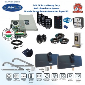 High Speed Articulated Arm System with Italian Made Logico 24 Control Unit, Limit Switches , All Metal Gears with Forward/Side Mount Kit