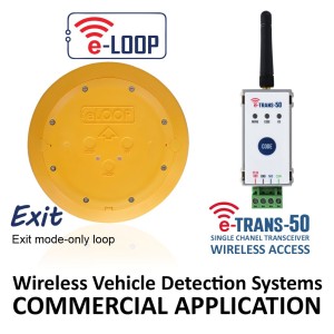 e-Loop Wireless Vehicle Detection System - Commercial eLoop (Exit Mode-only loop available) Automatic Gate Vehicle Access Control | Wireless Vehicle Ground Loop Detector