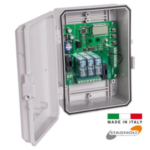 Versatile Traffic Lights Management Electronic Controller | Dual Traffic Light Control | Ideal for Alternating One-Way Roads | Made in Italy by Stagnoli | 24V Traffic Flow Control with 2 Lights Suitable for Solar Application | Perfect for Alternating One-Way Roads in Apartments, Ramps, and Car Parks | ACNSEM3L-24V
