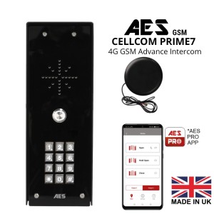 Advanced GSM Audio Intercom System With Call Button and Keypad | Wireless GSM Door Station Secure Smart Access Control | Free Smartphone App | Made in UK by AES