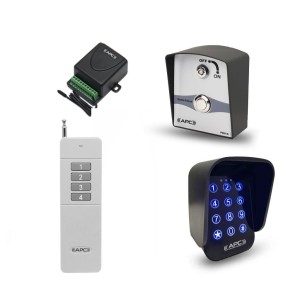 Receiver, Wireless Keypad, Wireless Push Button, Long Distance Remote Combo