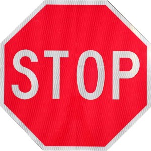 Stop Sign | Octagonal Reflective Aluminium | Red Background with White Text | Manufactured According to Australian Standards.