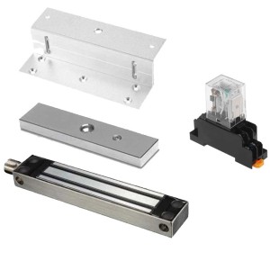 APC 280KG Magnetic Lock and Bracket with Electromagnetic Power Relay