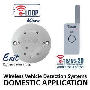 e-Loop Micro Wireless Loop Detector Easy Install Up to 25m Wireless Automatic Gate Vehicle Access Control for Residential/Domestic Application| eLoop Detector Wireless Vehicle Detection Ground Loop Sensor System - Domestic e-Loop Automatic Gate Vehicle Detector Wireless Access Control Kit