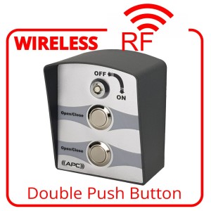 APC Wireless Double Push Button Switch with Key Issolation
