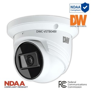 NDAA Approved 4MP CCTV IP Camera with CMOS Sensor, True Wide Dynamic Range (WDR), Video Tampering Detection, Smart IR | Digital Watchdog(DW®) NDAA Compliant IP Camera