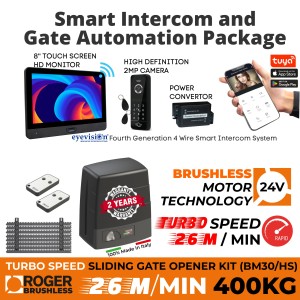 Sliding Gate Opener, Brushless Electromechanical Sliding Gate Motor, Ultra High-Speed 44 cm/s, 400 KG