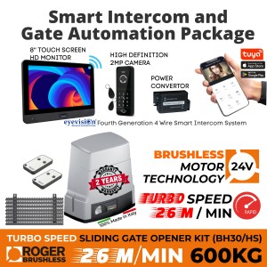 Sliding Gate Opener, Brushless Electromechanical Sliding Gate Motor, Ultra High-Speed 44 cm/s, 400 KG