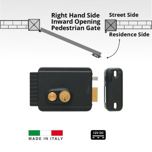 Viro V97 Electric Lock For Right Hand and Inward Opening Swing Gates 12V Horizontal Automatic Electric Gate Lock