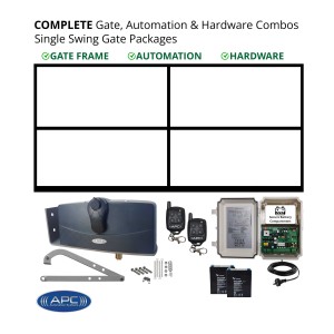 3m Frame + Extra Heavy Duty Articulated Gate Automation System, Gate and Gate Opener Combo