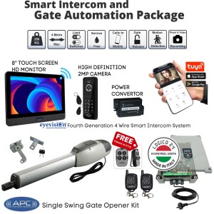 Extra Heavy Duty WiFi Gate Opener with WiFi Intercom Combo Smart Gate Automation System