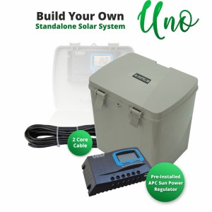 12v / 24v Compatible Solar Panel Kit Multipurpose Battery Box with Built In Solar Regulator| 20Watts / 40Watts / 60Watts Solar Panel Options