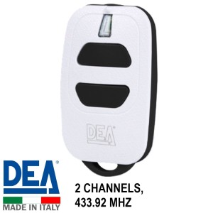 DEA 2-Channel Remote Control Standard White Colour 2 Button Gate Automation Remote