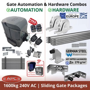 1600KG Extra Heavy Duty Sliding Gate Automation System and European Made Premium Sliding Gate Hardware. Complete Sliding Gate Opener with Hardware Kit.