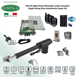 Single Swing Electric Gate Opener, Remote Gate Automation System