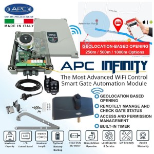 Single Swing Automatic Electric Gate Opener Wi-Fi Controler Gate Automation System