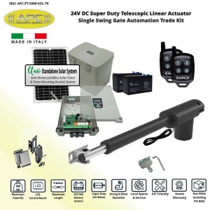Automatic Electric Gate Kit Single Swing Solar Powered Gate Opener