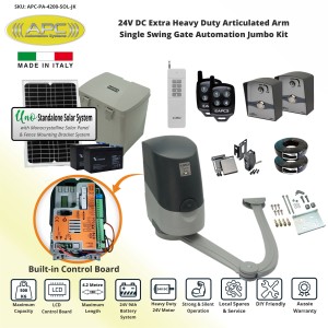 Single Swing Solar Powered Gate Opener
