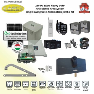 Single Swing Solar Electric Automatic Gate Opener