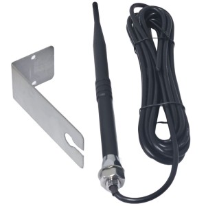433MHZ Booster Antenna for Gate Automation Remotes, Garage Doors, Access Controls With 6.5 dBi Gain, Supplied With Bracket and Pre-Connected 5m cable