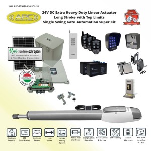 Single Swing Solar Electric Automatic Gate Opener