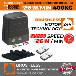 Sliding Gate Opener, Brushless Electromechanical Sliding Gate Motor, Ultra High-Speed 44 cm/s, 400 KG