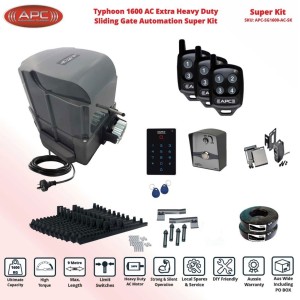 APC Electric Gate Automation, Automatic Sliding Gate Openers, Electric Gate up to 1600kg and 9m capacity, Spring Limit