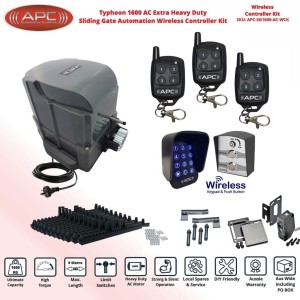 APC Electric Gate Automation, Automatic Sliding Gate Openers, Automated Gate Wireless Controller System DIY Kit With Spring Limits