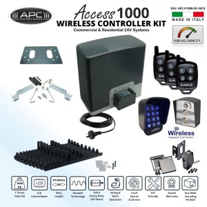 AC to 24V DC SUPER DUTY Proteous 1000 KG Electric Sliding Gate Opener Kit with Encoder System